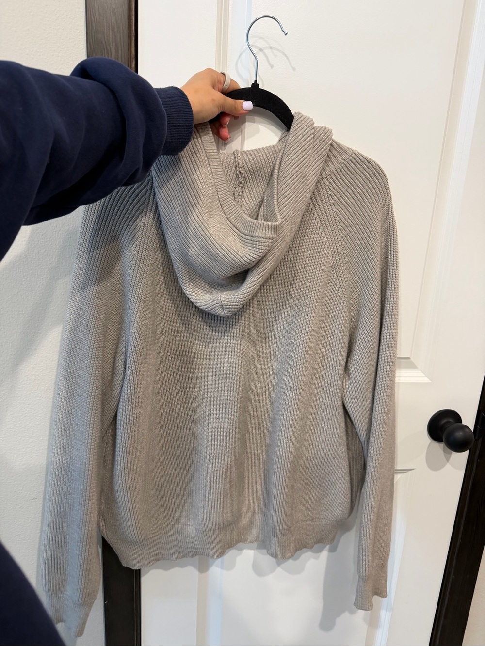 Edikted Cozy Ribbed Hooded Knit Pullover - Picture 3 of 4